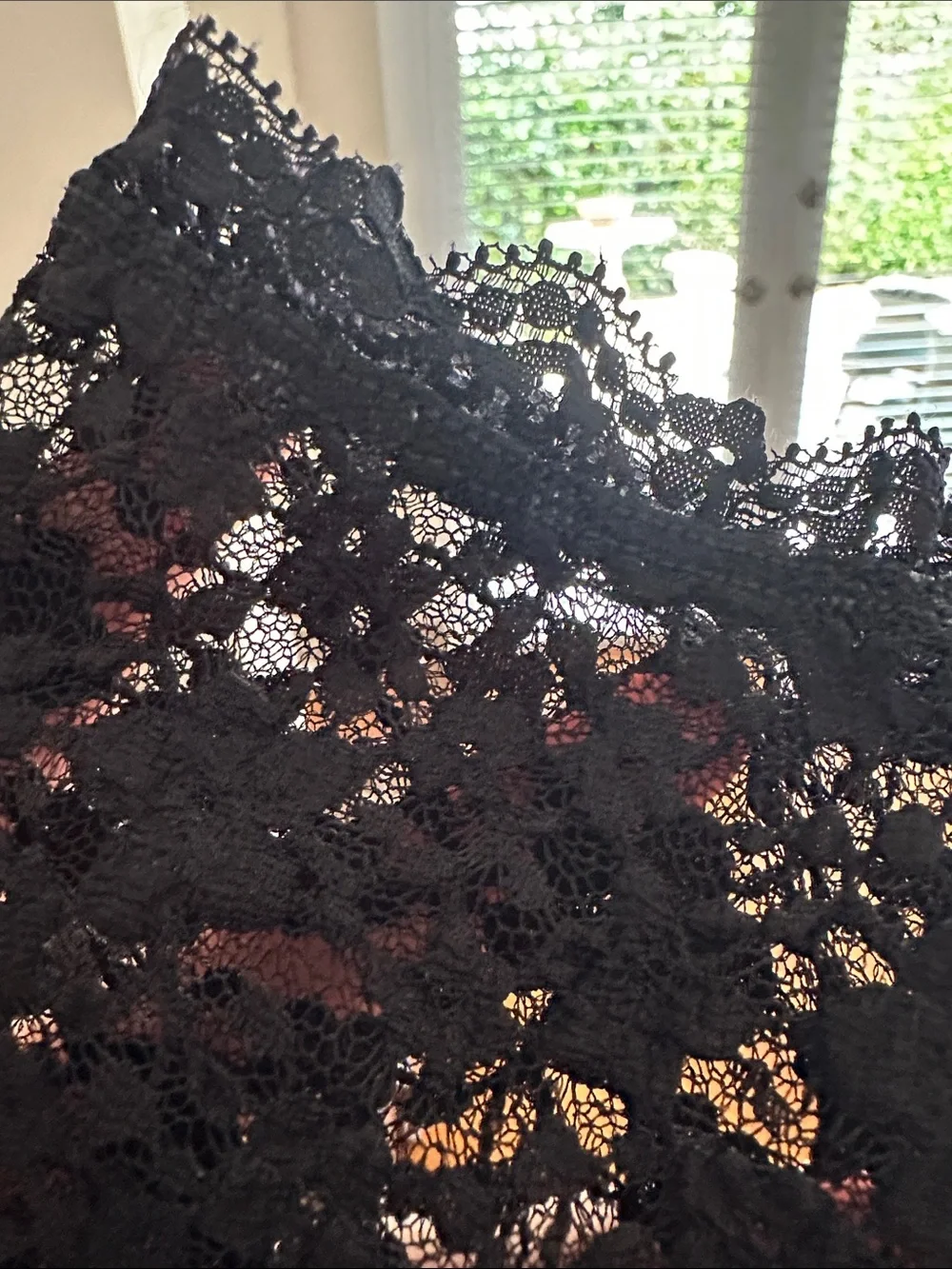 Free People Black Floral Lace Button-Front Cardigan